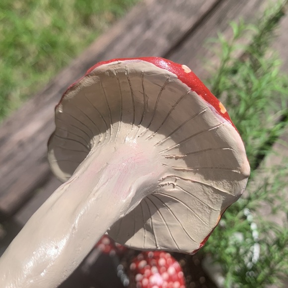 [3] MUSHROOM 🍄 Garden Stakes w/ SPOTS! 🙌🏽❤️🌈 - Picture 6 of 11